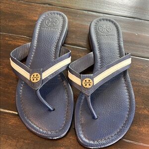 Tory Burch Blue Thong Sandals